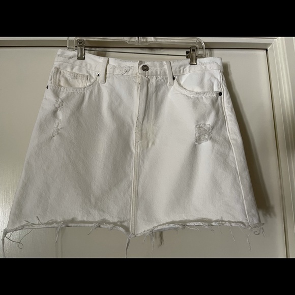 Lucky Brand Dresses & Skirts - Lucky Brand Old Favorite Mini Jean Skirt in White